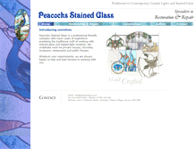 Tablet Screenshot of peacocksstainedglass.co.uk